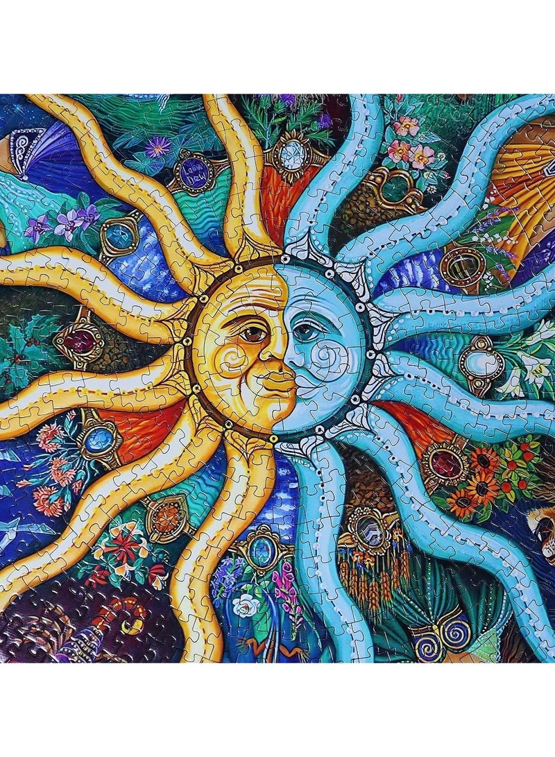 CMGTYYD 1000 Pieces Horoscope Puzzle for Adults, 12 Constellations Round Jigsaw Puzzle, Circular Puzzle Stress Reliever Difficult Challenge Puzzle for Adults Kids14+  - Image 3