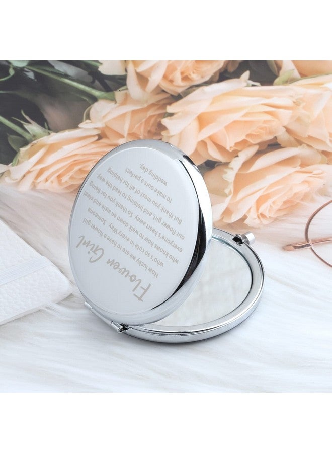 Zuo Bao Proposal Flower Girl Gift Flower Girl Compact Mirror Wedding Party Gift For Flower Girl (Flower Girl) - Image 3