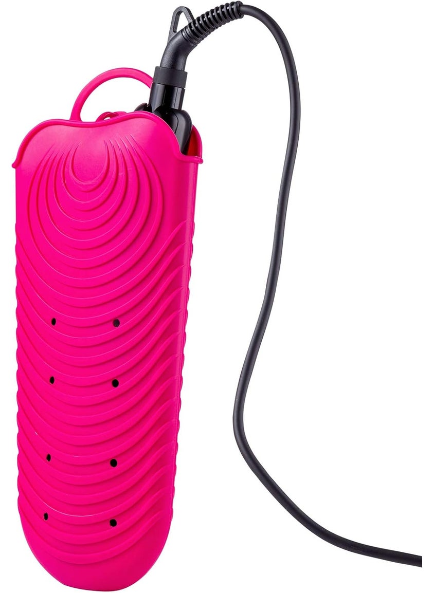 ZAXOP ZAXOP Silicone Heat Resistant Holder Mat Pouch for Flat IronCurling IronHot Hair ToolsHotpink 