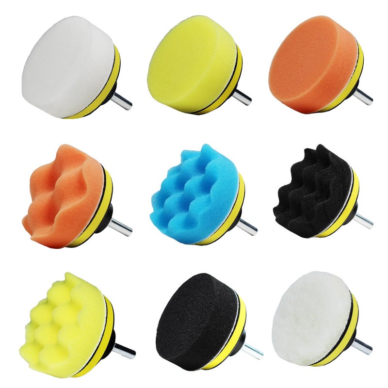 TuhooMall Car Foam Polishing Buffing Kit, Polishing Buffing Pads, Wool Pads,Polishing & Buffing Wheels, for Headlights & Body Foam Wax & Buffer Kits (27) - Image 2