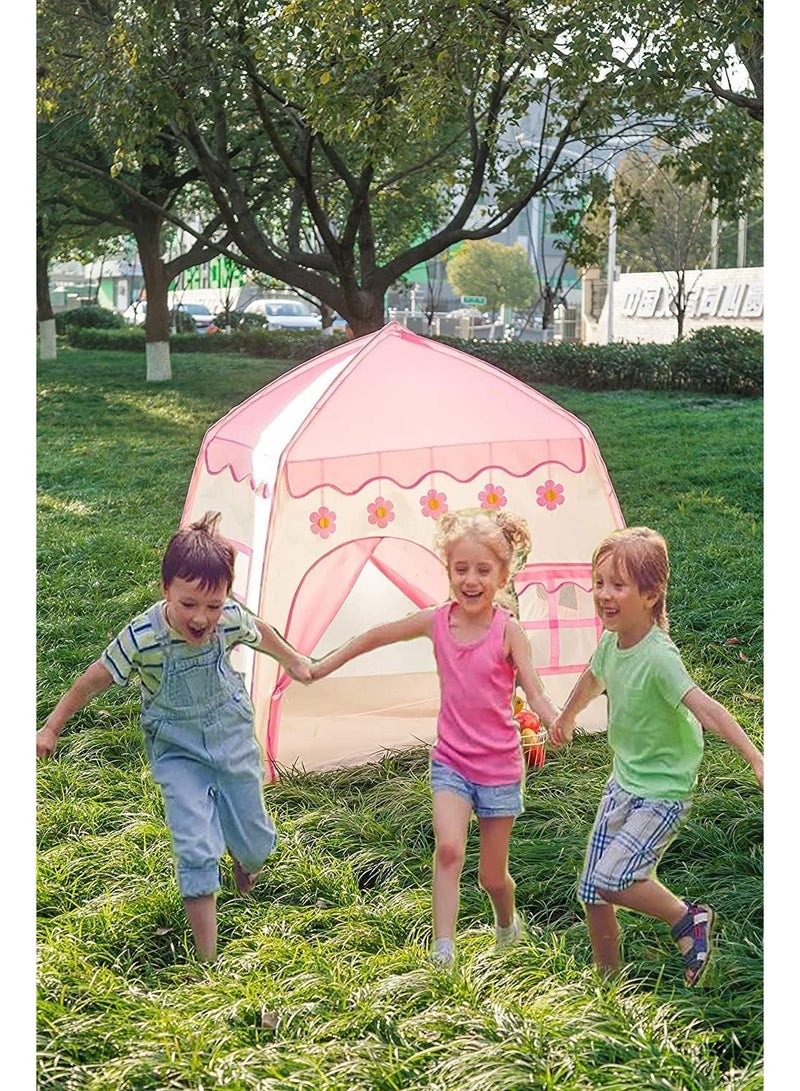 BLOOMING TIME Girls Princess Tent the Ultimate Indoor and Outdoor Playhouse for Kids Ideal Birthday Gift with Ball Light Flower Room - Image 3