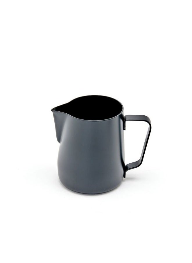Rhino Coffee Gear - Stealth Milk Pitcher, Professional Pouring Spout, Polished Non-Stick Coating, Stainless Steel, 12oz (360ml) - Black - Image 1