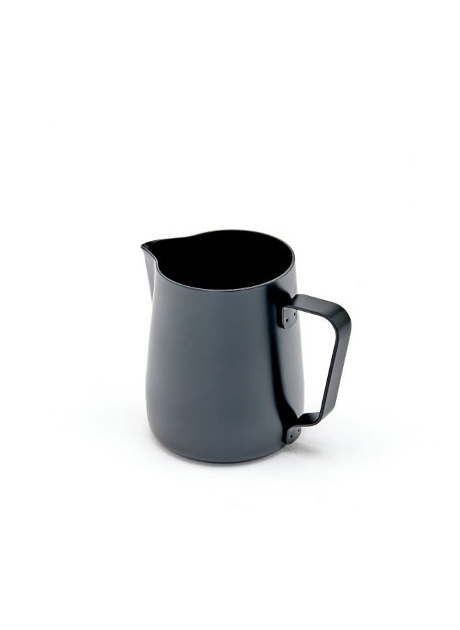 Rhino Coffee Gear - Stealth Milk Pitcher, Professional Pouring Spout, Polished Non-Stick Coating, Stainless Steel, 12oz (360ml) - Black - Image 1
