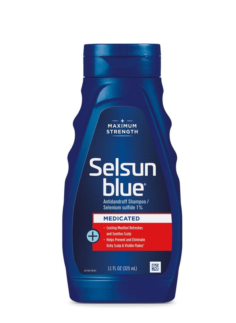 Selsun blue Selsun Blue Medicated Anti-dandruff Shampoo with Menthol, 11 fl. oz., Maximum Strength, Provides Cooling Soothing Sensation, Repairs & Strengthens Damaged Hair.  - Image 4