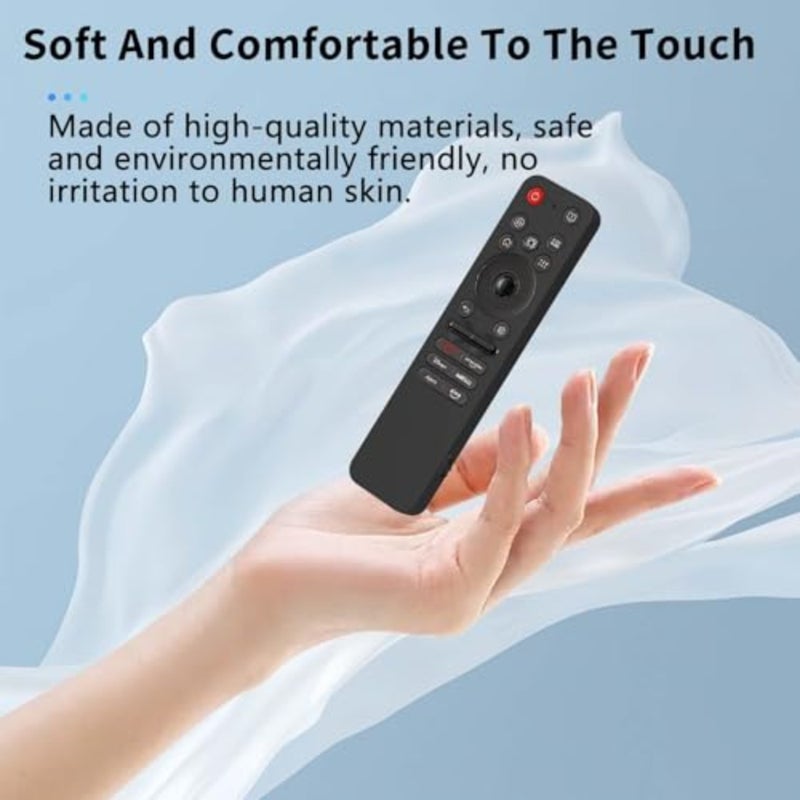 Cover for LG MR25GA Remote Control, Silicone Case for Remote Control, Washable, Shockproof, Dropproof Lightweight Protective Case for LG MR25GA Black - Image 4