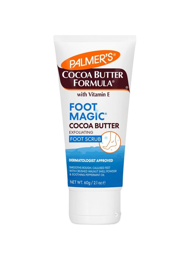 PALMER'S Palmer's Cocoa Butter Formula Foot Magic Exfoliating Foot Scrub with Vitamin E, Use With Foot Scrubber for Pedicure, For Dry, Cracked Feet, 2.1 Ounce  - Image 1