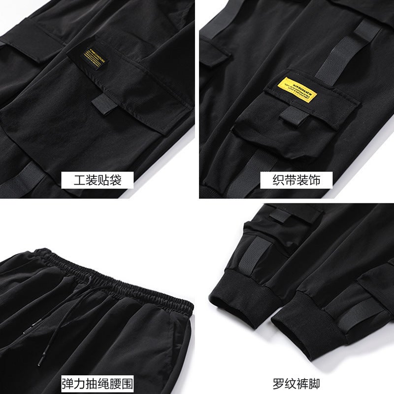 Ins High Street Functional Overalls Trendy Brand Hip-Hop Casual Trousers For Men And Women - Image 4