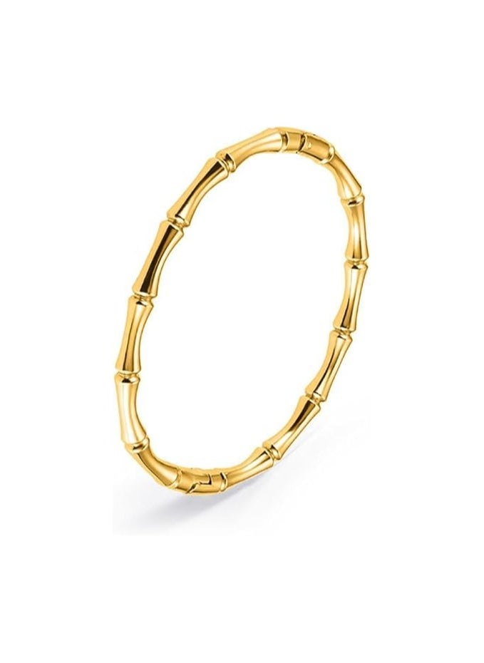 Fayrouz Jewellery Bamboo Inspired Hoop Bracelets Elegant, Simple, and Slim Classic Wide Adjustable Unisex Bamboo Bracelet. Bracelet by Fairuz Jewelry  - Image 1