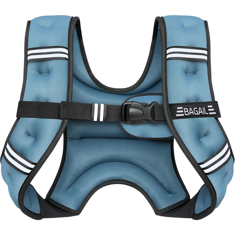 BAGAIL Comfort-Fit Weighted Vest for Woman, Even Weight Distribution, Faster Weight Loss, No-Chafe or Bounce for Walking & Running with Detachable Phone Pouch & Reflective Stripes (Available 5-30lbs) - Image 1