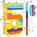 Hxezoc Rainbow Number 5 Pinata with a Blindfold and Bat for Boys Girls 5th Birthday Party Kids Anniversary Celebration Fiesta Supplies 161 x 106 x 32 Inches - Image 2