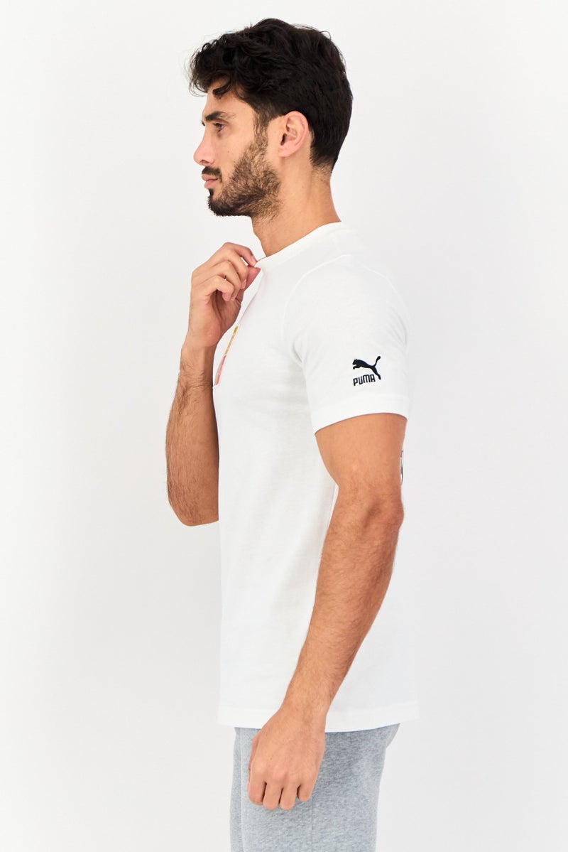 PUMA Men Sportswear Fit Short Sleeve Outdoor T-shirt, White - Image 2