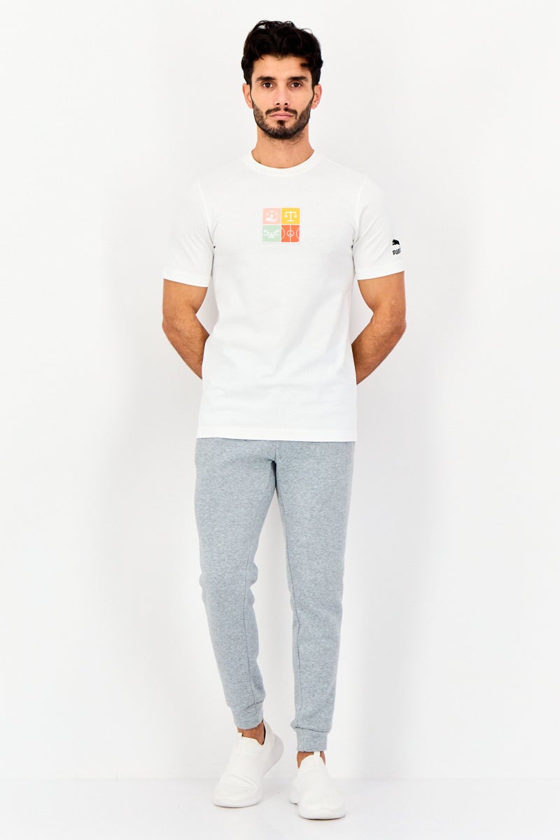 PUMA Men Sportswear Fit Short Sleeve Outdoor T-shirt, White - Image 4