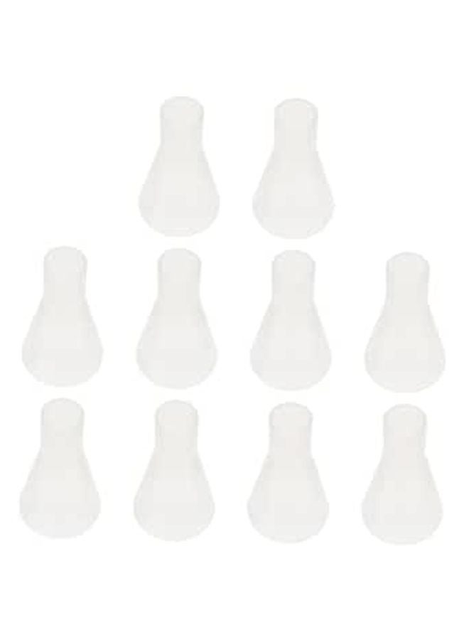 10Pcs Plastic Ergonomic Erlenmeyer Flask Set with Accurate Scale for Laboratory Chemistry Experiments Easy to Clean - Image 1