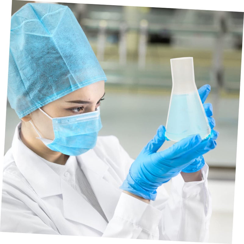10Pcs Plastic Ergonomic Erlenmeyer Flask Set with Accurate Scale for Laboratory Chemistry Experiments Easy to Clean - Image 5