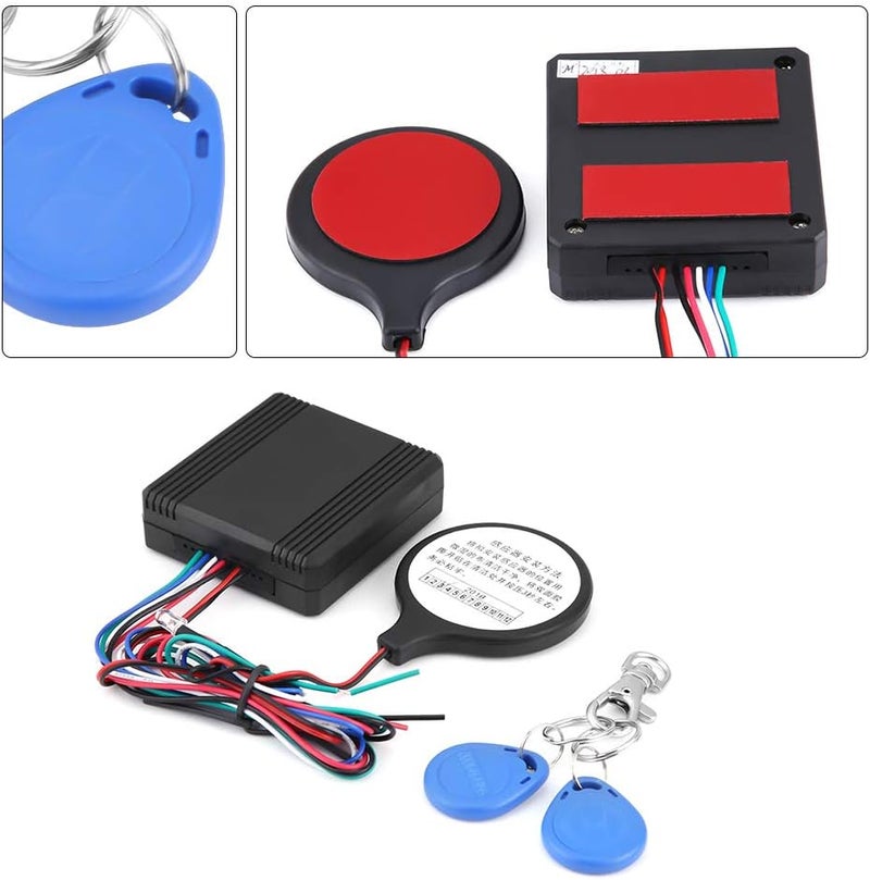 Motorcycle ID Card Lock ID Card Sensor Anti Theft Device Security Lock Motorcycle Security System Smart Induction Invisible Alarm Sensor Motorcycle Alarm with Remote car Alarm car Alarm - Image 3