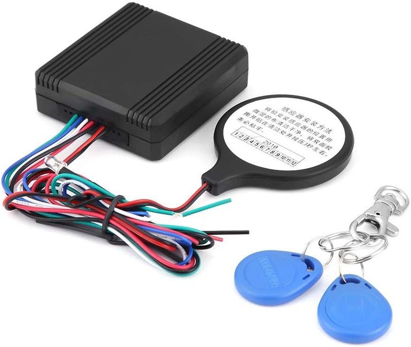 Motorcycle ID Card Lock ID Card Sensor Anti Theft Device Security Lock Motorcycle Security System Smart Induction Invisible Alarm Sensor Motorcycle Alarm with Remote car Alarm car Alarm - Image 1
