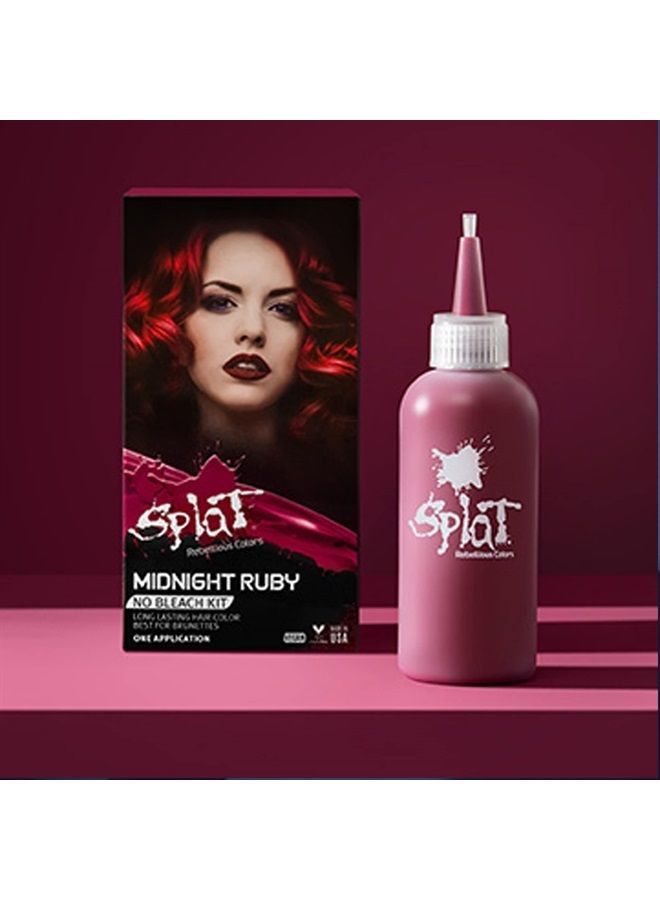 SPLAT Vegan and Cruelty-Free Semi-Permanent Hair Color Dye (6 Fl Oz, MIDNIGHT RUBY) - Image 2