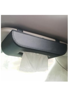Generic Premium Tissue Holder , Faux Leather Gaintston Sun Visor Tissue Holder, Stylish and Convenient Facial Tissue Dispenser for your Vehicle (Black)  - Image 1