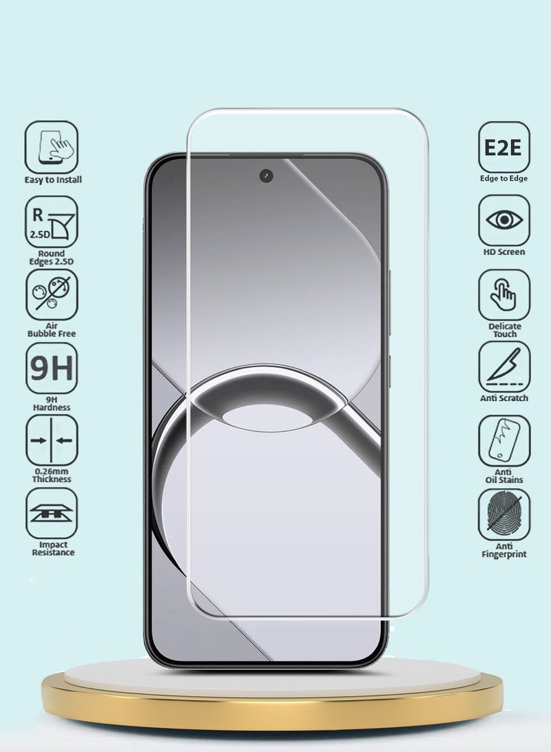 GMAX Realme 16 5G 2025 GMAX Premium Series Curved Edges 9H 2.5D Tempered Glass Screen Protector - Clear - Image 2
