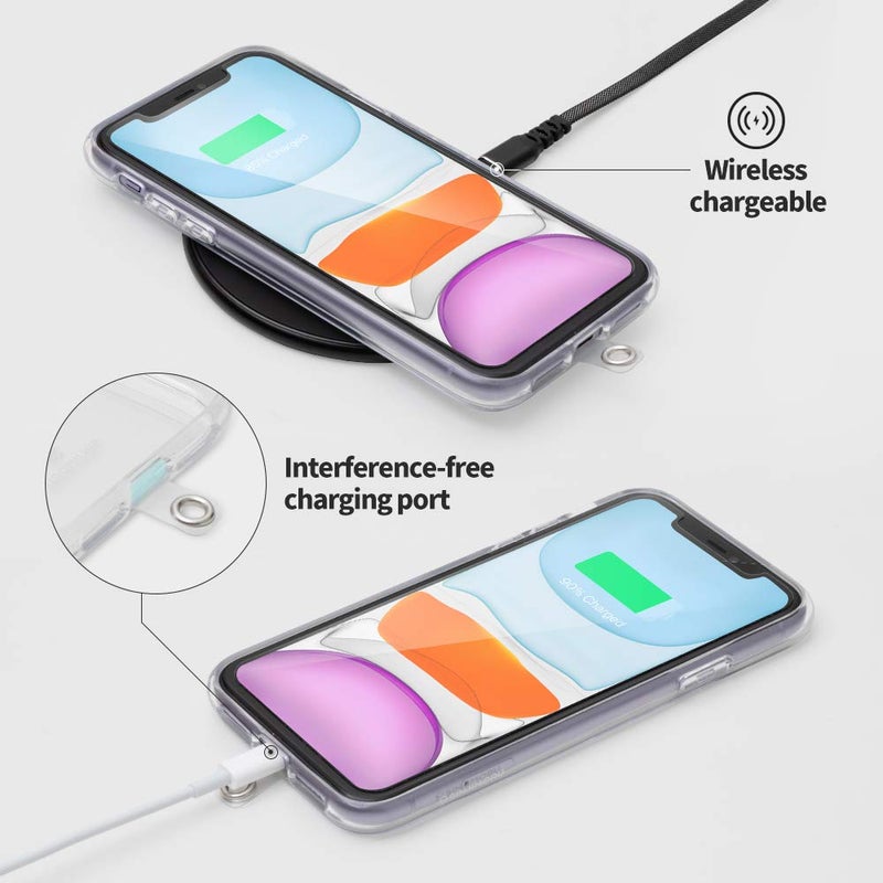 Sinjimoru Cell Phone Lanyard for Phone Case (2Packs), with Adjustable Phone Strap for Wrist Compatible with Key Holder & ID Card Holder. Sinji Strap Rainbow - Image 5