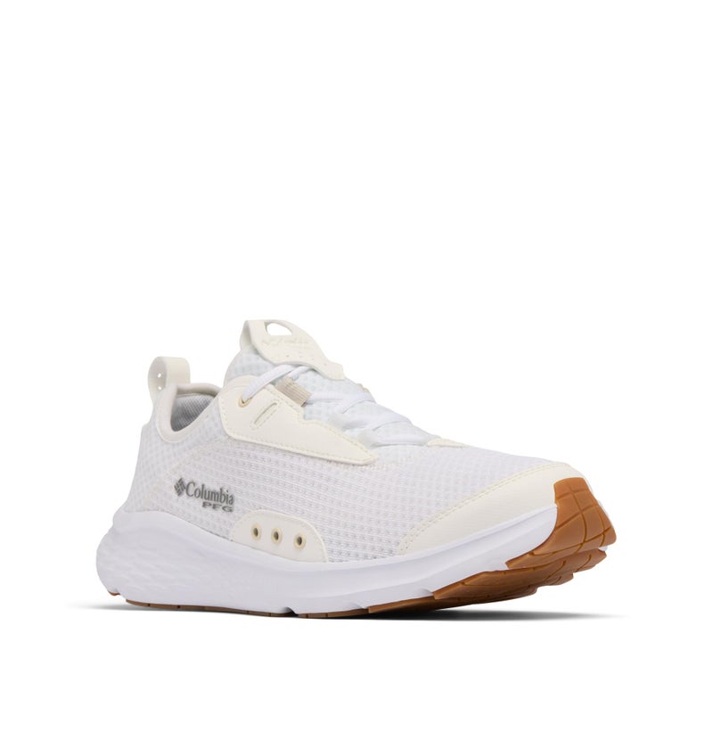 حذاء قارب غير قابل للانزلاق للرجال من كولومبيا PFG كاستباك أبيض 7