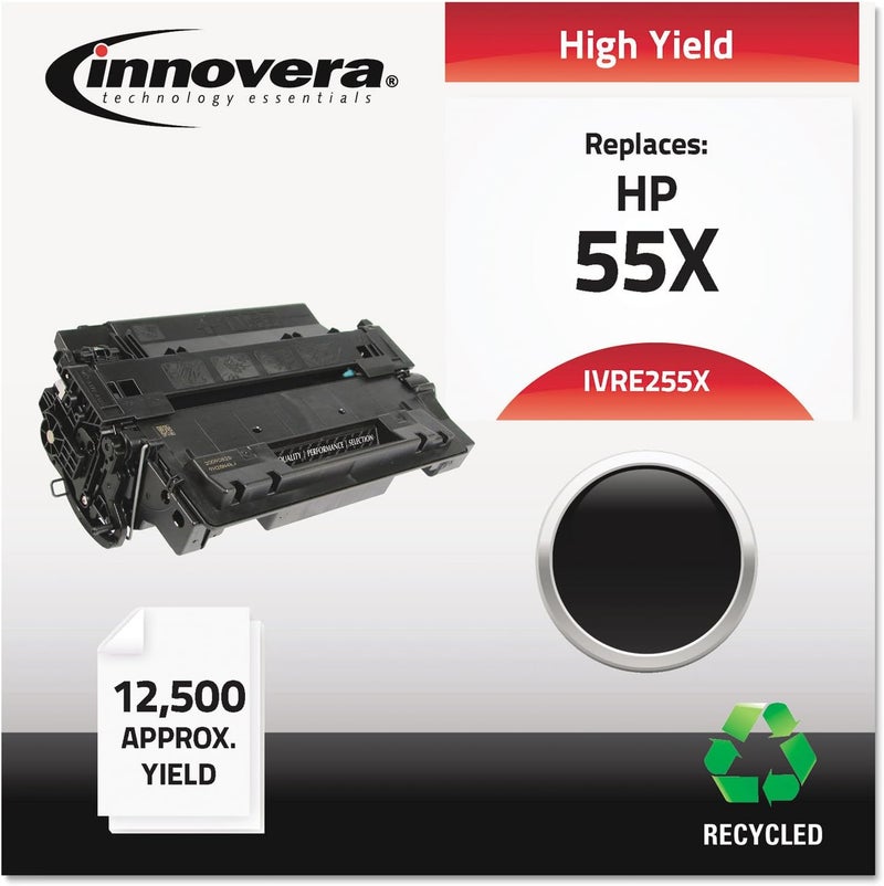 Innovera Remanufactured CE255X 55X HighYield Toner Black - Image 2