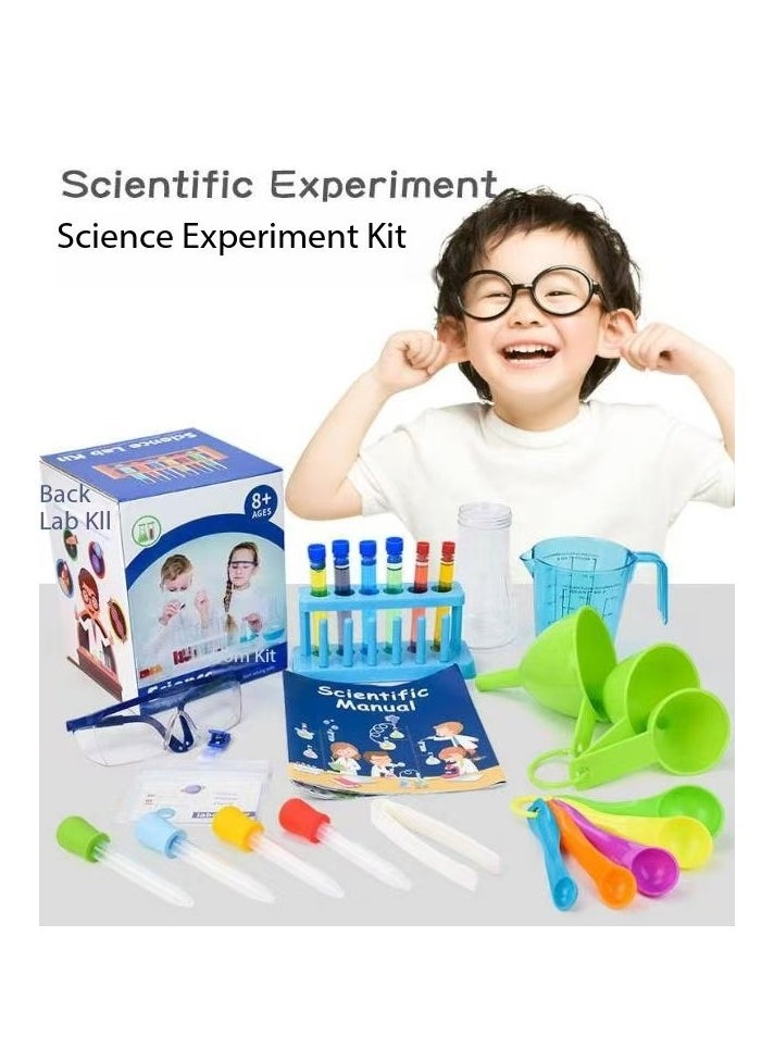 DELGREEN Kids Science Experiment Kit with Goggles Scientist Coat Costume Laboratory Set Scientist Pretend Play Toys Educational Learning Scientific Toys  - Image 2