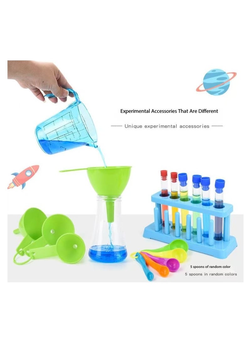 DELGREEN Kids Science Experiment Kit with Goggles Scientist Coat Costume Laboratory Set Scientist Pretend Play Toys Educational Learning Scientific Toys  - Image 4