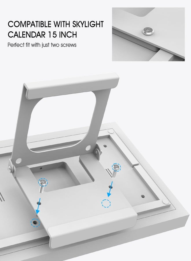 LANGZIHT Adjustable Desktop Stand Compatible with 15'' Smart Family Calendar - Heavy-Duty Metal, Infinite Tilt Adjustment - Premium Accessory for Digital Calendar - Image 2