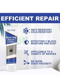 Wall Repair Cream, Hole Finishing Putty, Wall Repair Paste, White Wall Filling Putty, Wall Repair Kit for Scratches, Cracks, Graffiti - pzsku/Z9376A57D1467D48B6BC1Z/45/_/1735109401/09750d25-86a1-44d2-9aa3-6ad1aa523db6