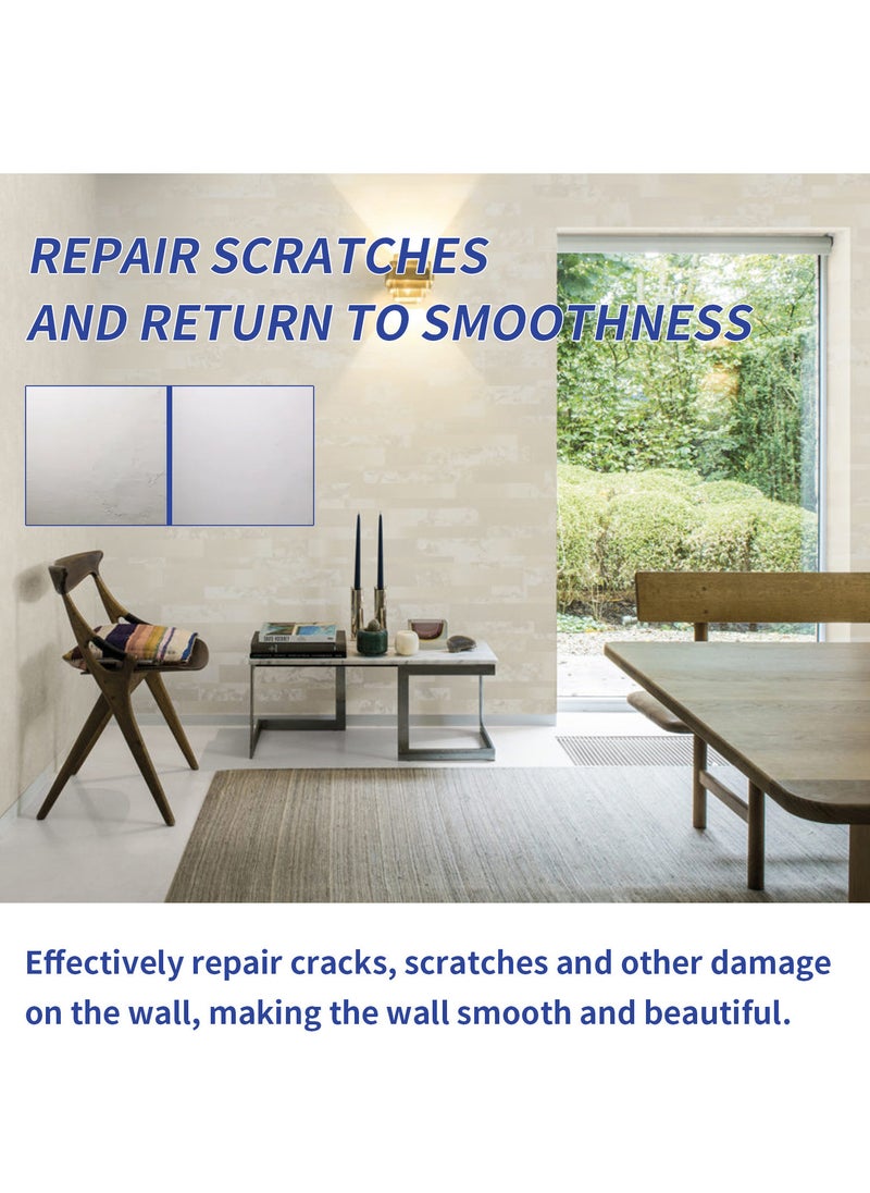 JUE-FISH Wall Repair Cream, Hole Finishing Putty, Wall Repair Paste, White Wall Filling Putty, Wall Repair Kit for Scratches, Cracks, Graffiti  - Image 5
