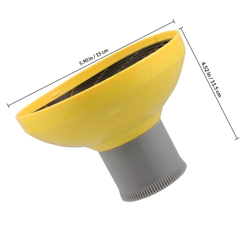 All-season available stock MAGICLULU Universal Hair Dryer Diffuser Attachment Yellow Blow Dryer Diffuser for Curly Hair Quick Drying Styling Tool Economical varied design options - Image 2