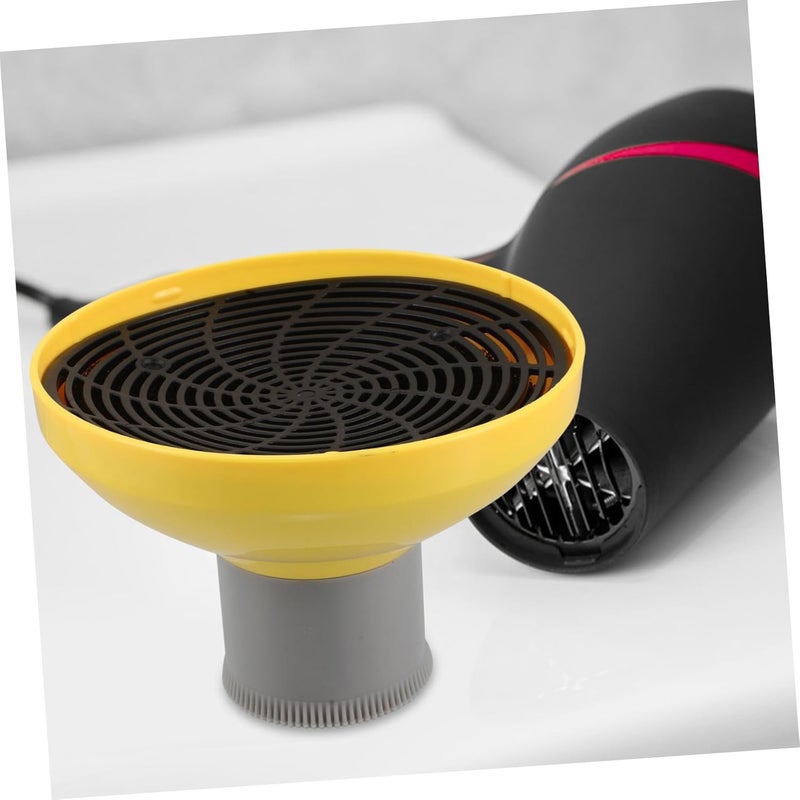 All-season available stock MAGICLULU Universal Hair Dryer Diffuser Attachment Yellow Blow Dryer Diffuser for Curly Hair Quick Drying Styling Tool Economical varied design options - Image 5