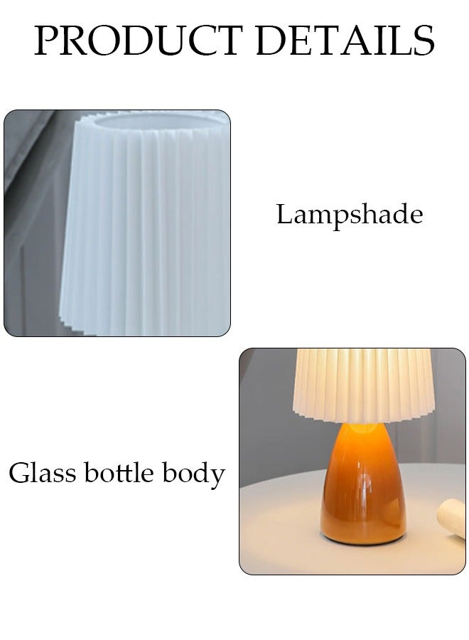 DUNISO Table Lamp Bedside Table Lamp with 3 Colors Rechargeable Lamp, Portable RetroTable Lamp for Bedroom, Desk Lamps for Bedroom Living Room Dinner Bar - Image 2