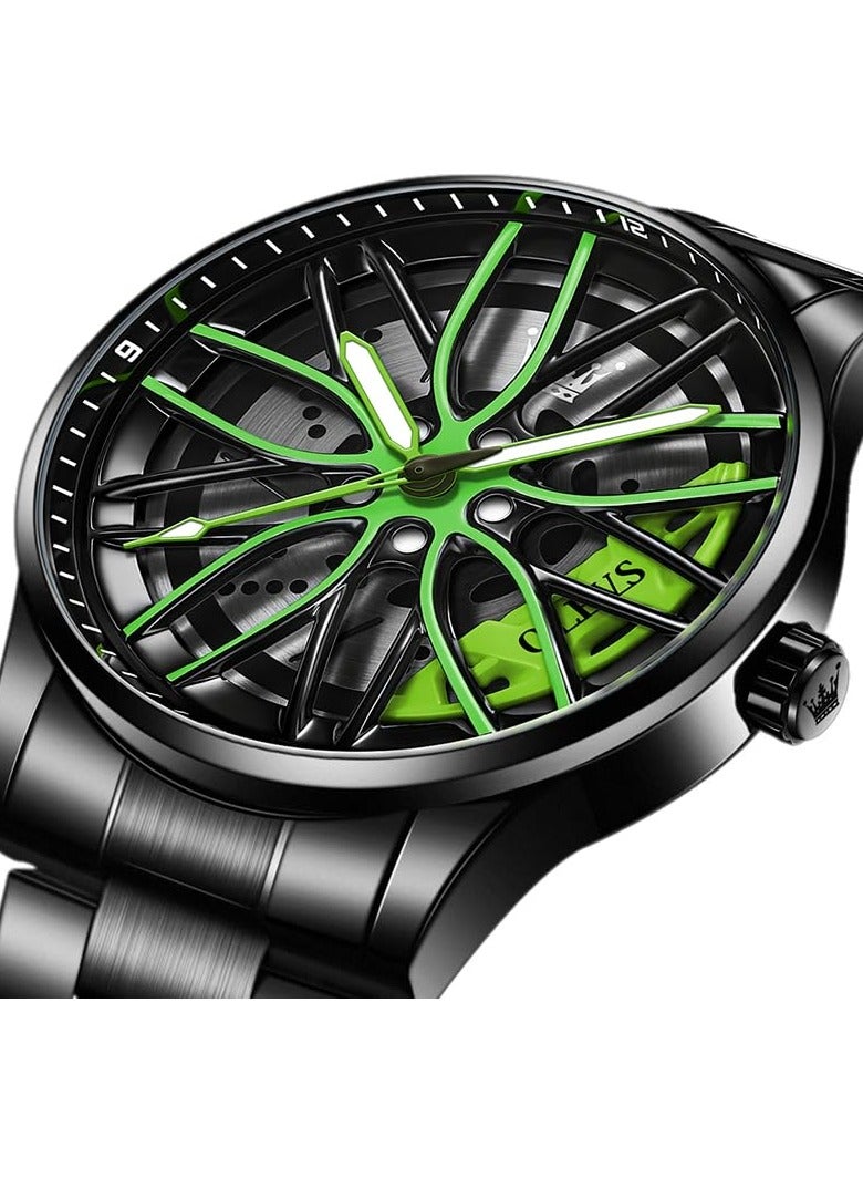 OLEVS Men's Luminous Waterproof Stainless Steel Fashion Watch 9937 - Image 2