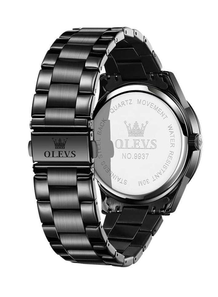OLEVS Men's Luminous Waterproof Stainless Steel Fashion Watch 9937 - Image 4