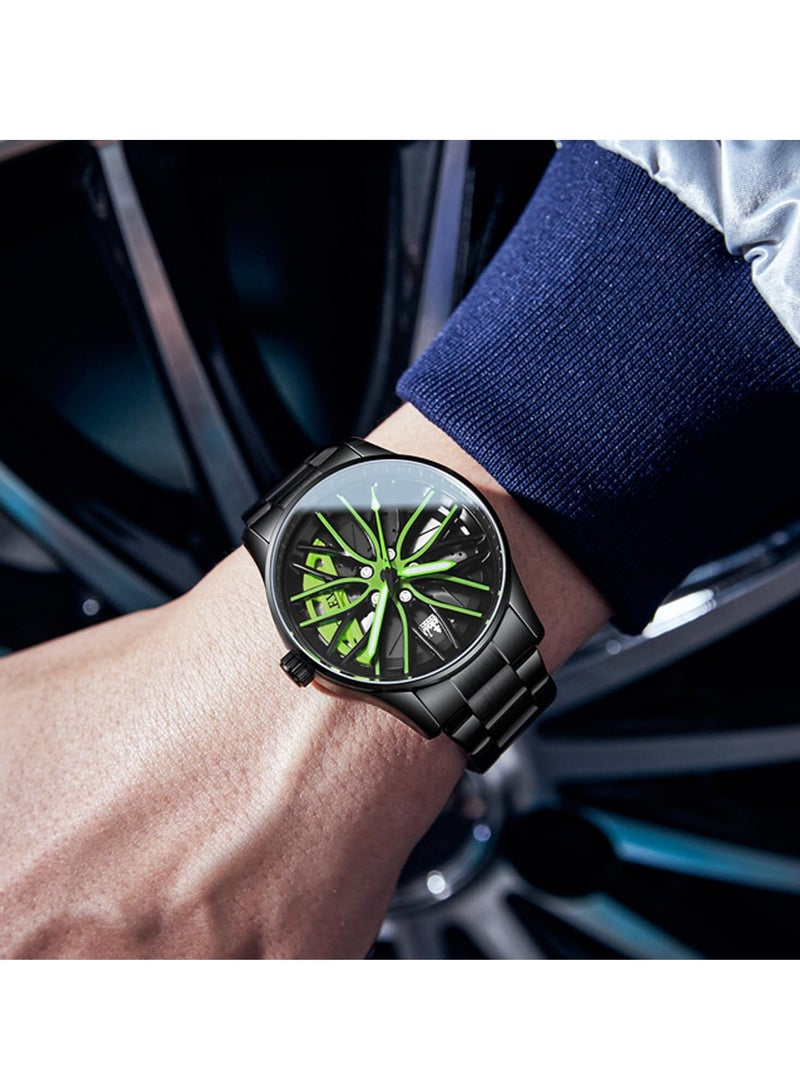 OLEVS Men's Luminous Waterproof Stainless Steel Fashion Watch 9937 - Image 5