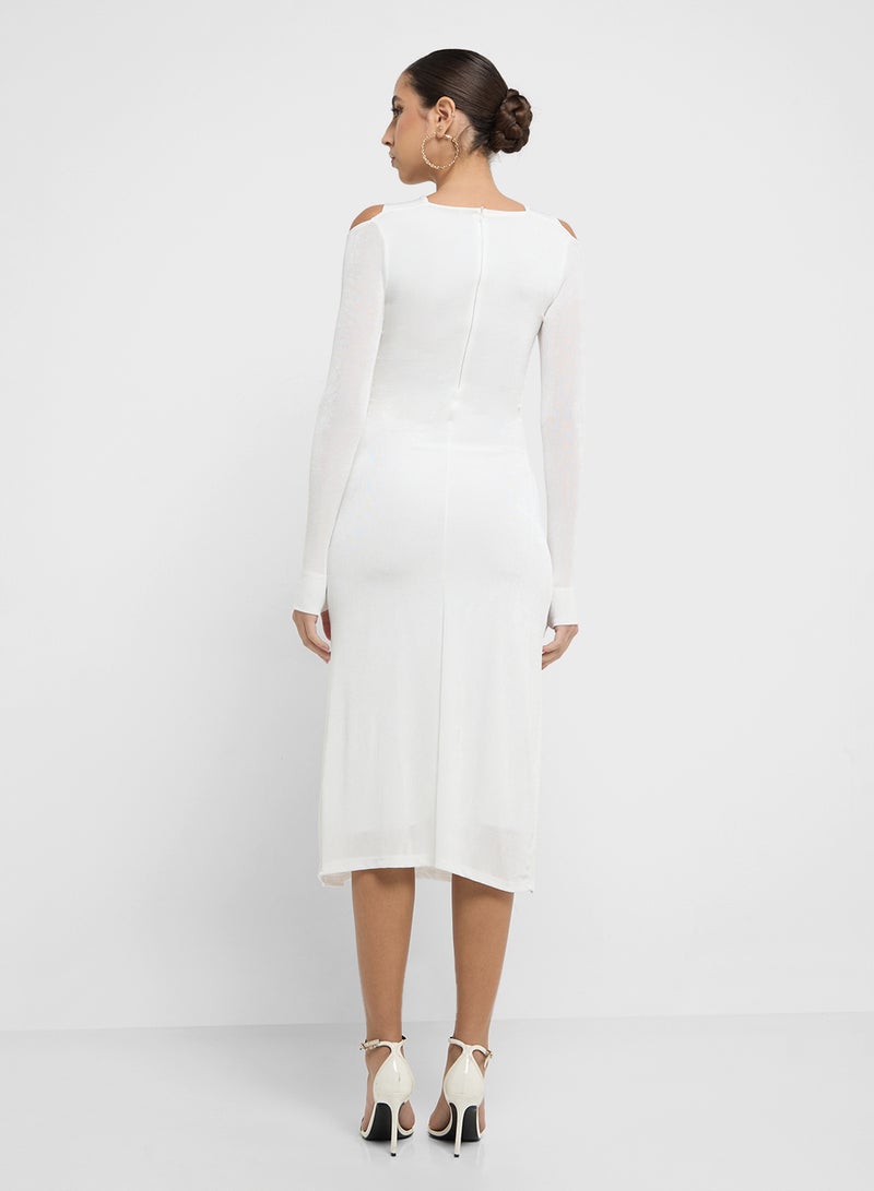 جينجر فستان بياقة متقاطعة - Image 2