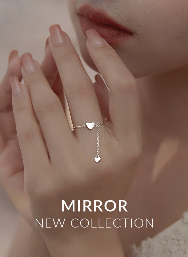 Depend Stylish Silver Stainless Steel Ring For Women One Size  - Image 4