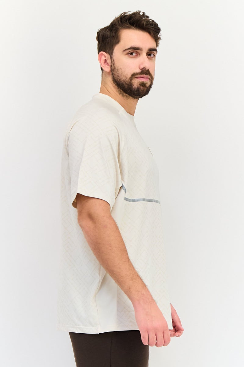 PUMA تي شيرت تدريب قصير الأكمام للرجال، بيج - Image 2