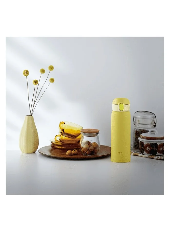 Zojirushi  Zojirushi Stainless Steel Vacuum Bottle SM-WA 0.48 L-Yellow – Hot & Cold Insulated, Leak-Proof, Lightweight, and Durable Travel Bottle  | Best Price UAE