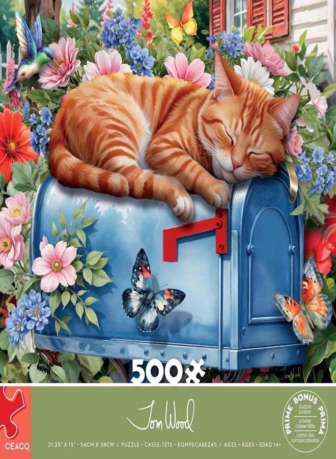 سيكو لعبة تركيب الصور Ceaco - Tom Wood - Cat Nap - 500 قطعة - نشاط مريح وممتع للكبار - Image 3
