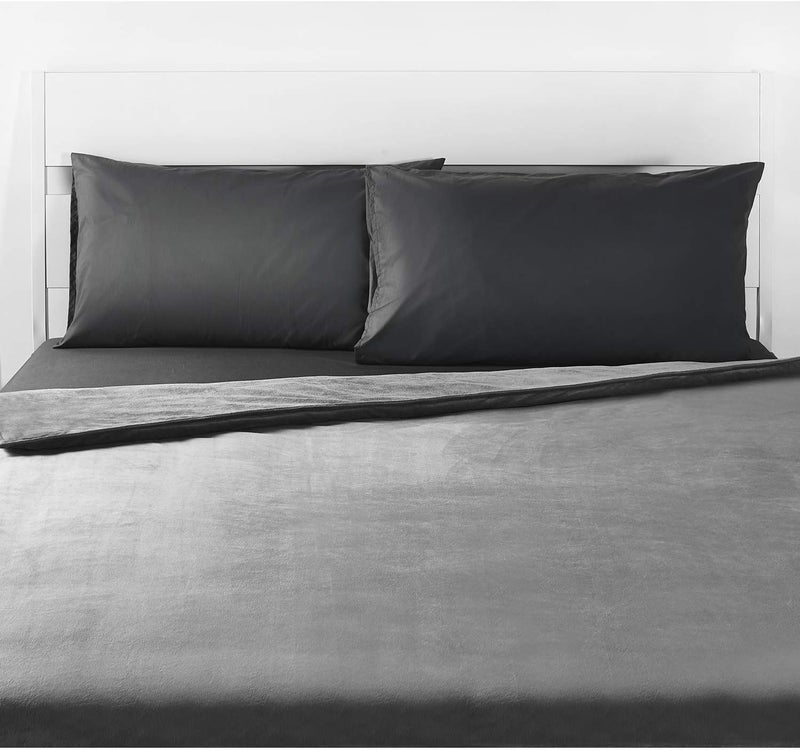 RelaxBlanket 48''x72'' Duvet Cover for Weighted Blanket | Premium Super Soft Minkey | Dark Grey - Image 2