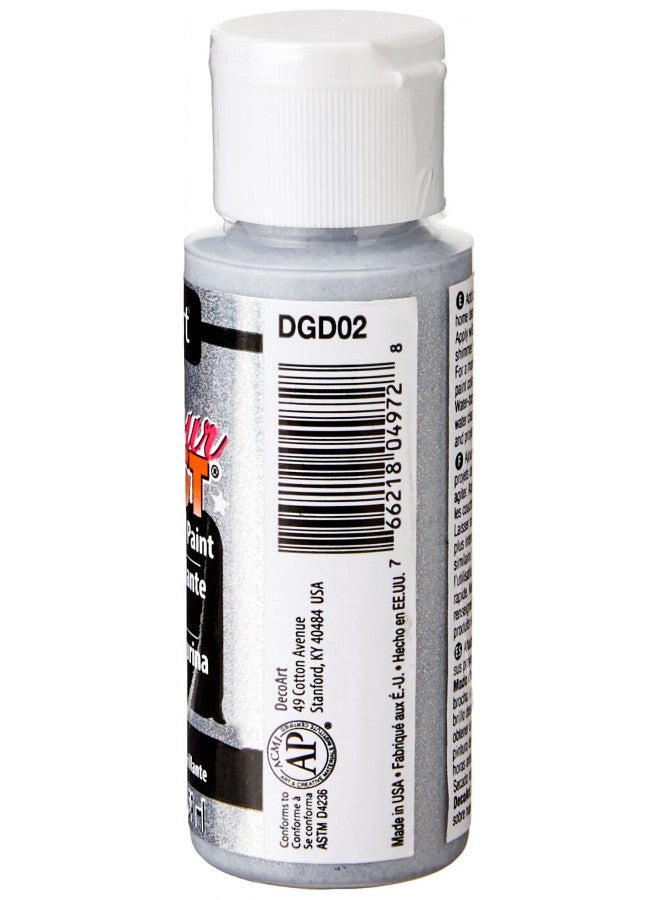 DecoArt Glamour Dust 2-Ounce Silver Bling Glitter Paint - Image 3