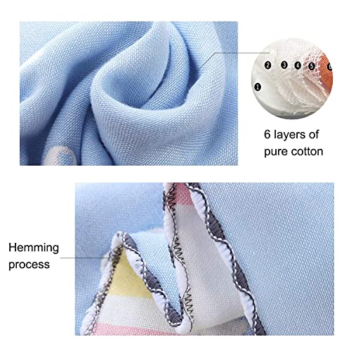 CLUZE Women's Cotton Face Towels - Square Handkerchief for Women/Kids/Girls (Multicolour) (Size 25x25 cm) (Pack of 12) (12) - Image 2