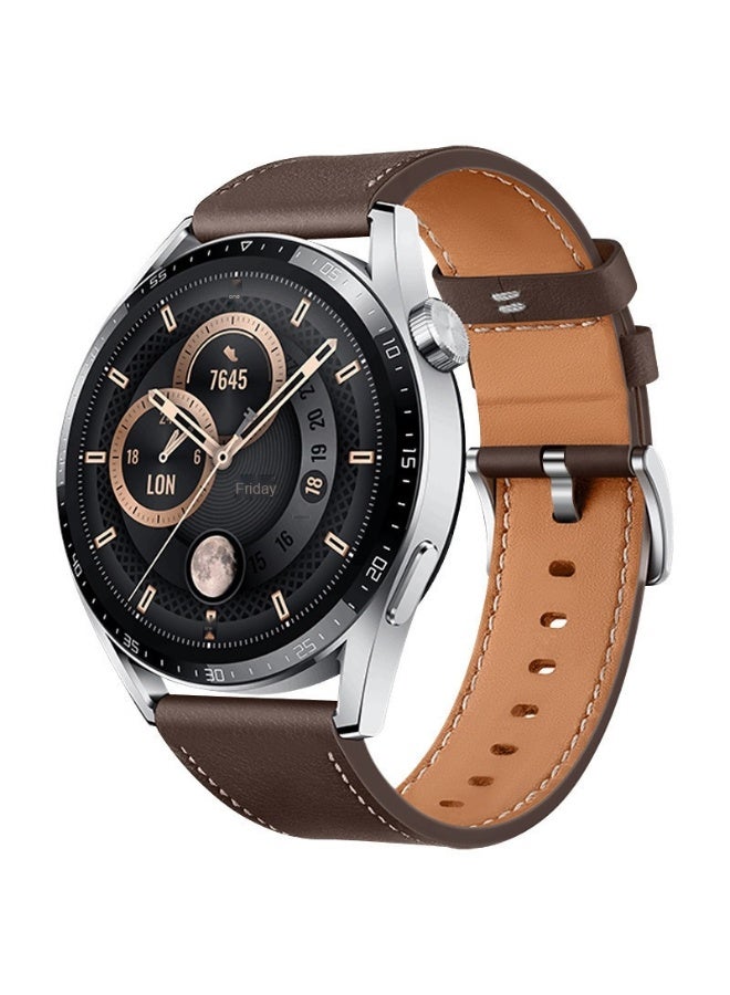 NIBEMINENT Huawei 46mm Leather Watch Band - Compatible with GT4/5, Watch GT3 Sport Men's Watch, GT2 Pro  - Image 2