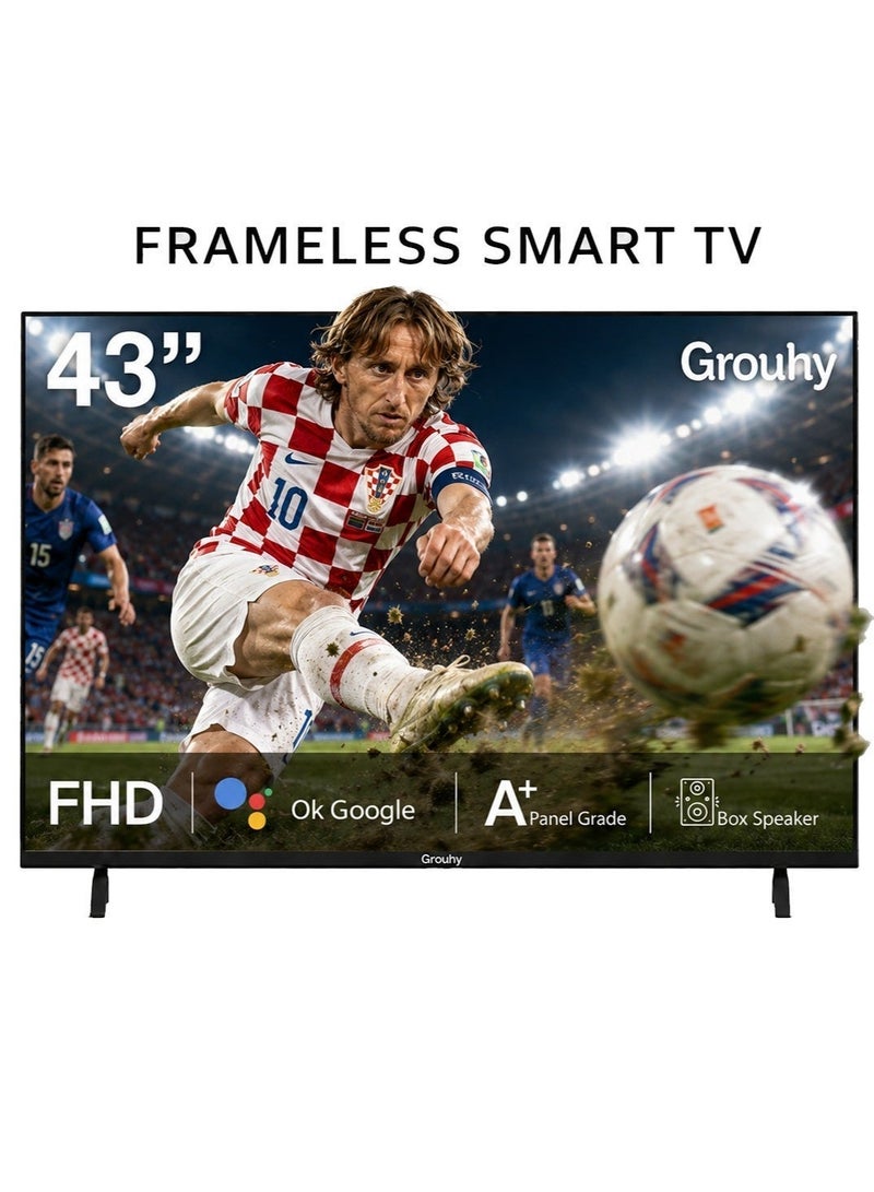 جروهي تلفزيون جروهي 43 بوصة LED سمارت Full HD بدون إطار - GLD43SAWORV2 - Image 1