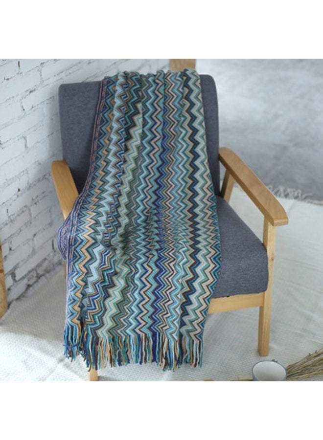 NIBEMINENT Bohemian Knitted Blanket combination Multicolour 130x150cm