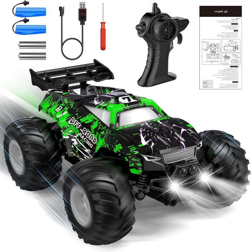 1:20 High Speed Off-road Remote Control Car with LED Lights and Rechargeable Batteries - Image 1