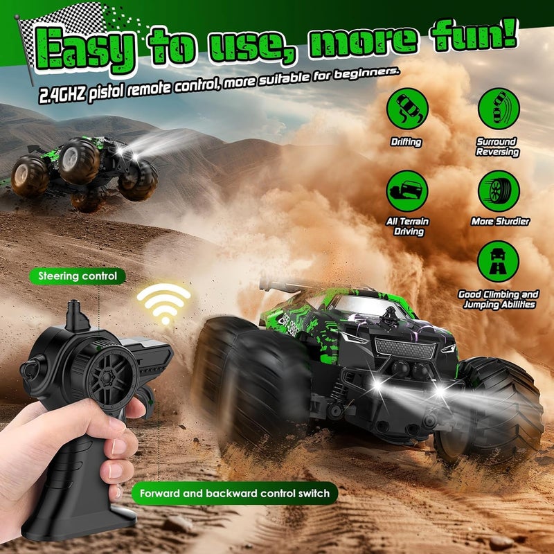1:20 High Speed Off-road Remote Control Car with LED Lights and Rechargeable Batteries - Image 5